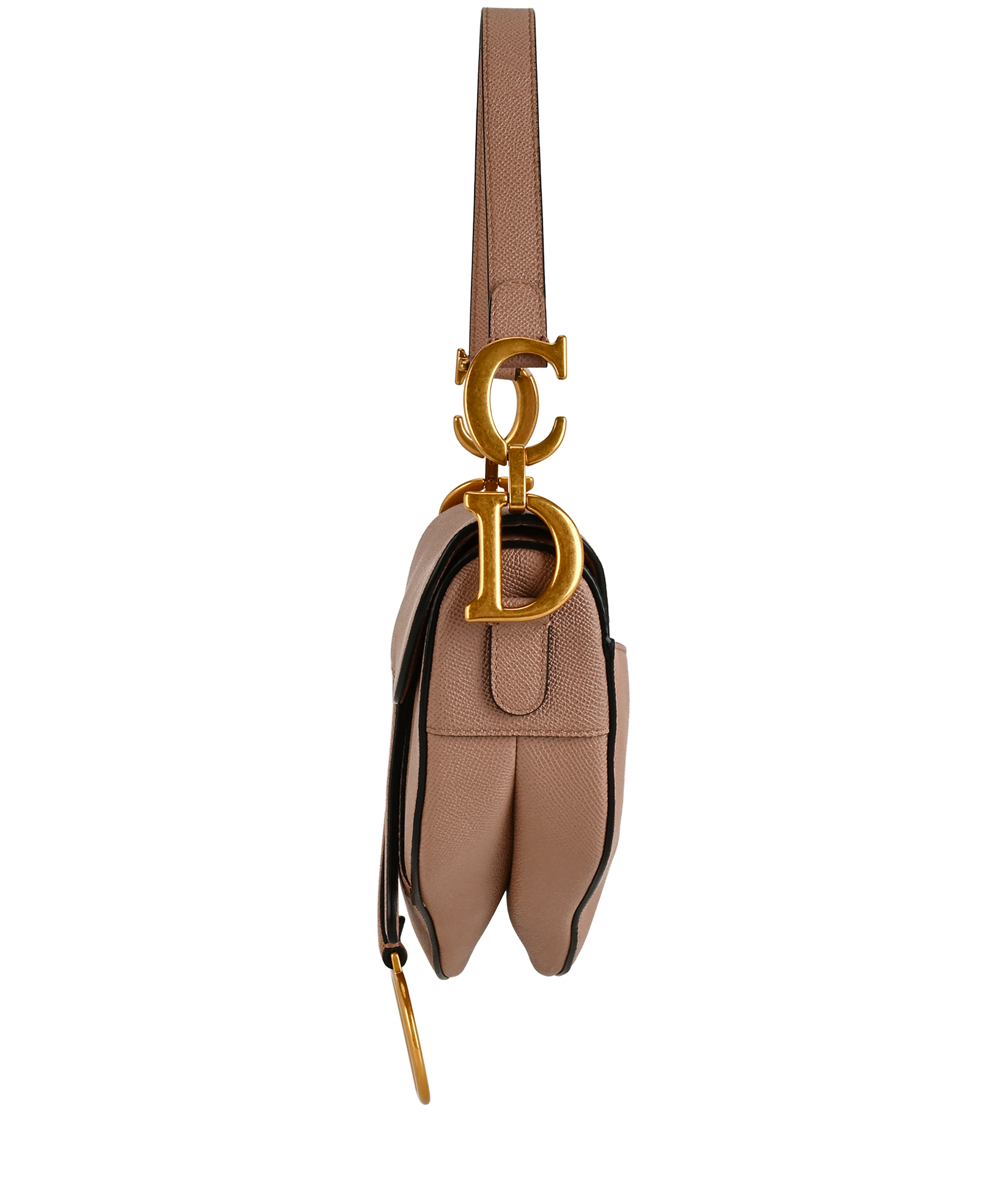 Saddle Bag, &pound;2,100, Handbags, Pink, Leather, Bottom view